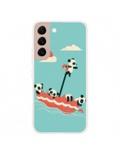 Coque Samsung Galaxy S22 Plus 5G Parapluie Flottant Panda...