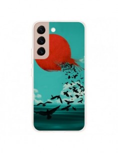 Coque Samsung Galaxy S22 Plus 5G Soleil Oiseaux Mer - Jay...