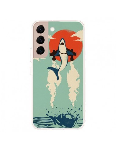 Coque Samsung Galaxy S22 Plus 5G Requin Avion Volant - Jay Fleck