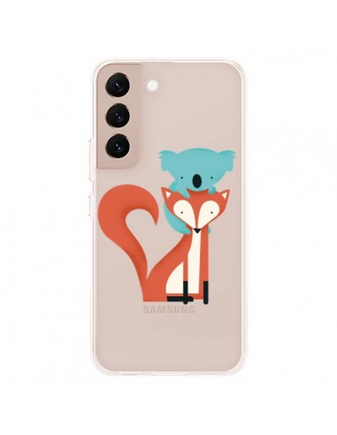 Coque Samsung Galaxy S22 Plus 5G Renard et Koala Love Transparente - Jay Fleck