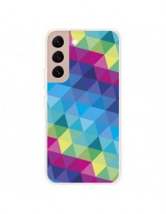 Coque Samsung Galaxy S22 Plus 5G Azteque Gheo Bleu -...