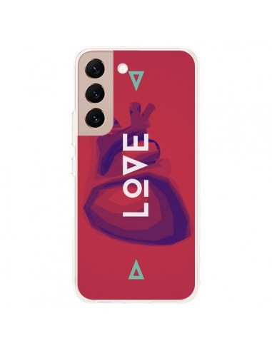 Coque Samsung Galaxy S22 Plus 5G Love Coeur Triangle Amour - Javier Martinez