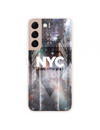 Coque Samsung Galaxy S22 Plus 5G I Love New York City Violet - Javier Martinez