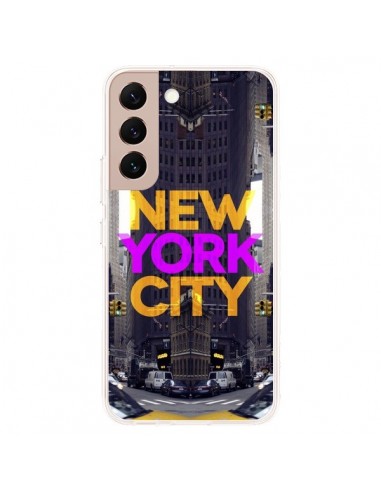 Coque Samsung Galaxy S22 Plus 5G New York City Orange Violet - Javier Martinez
