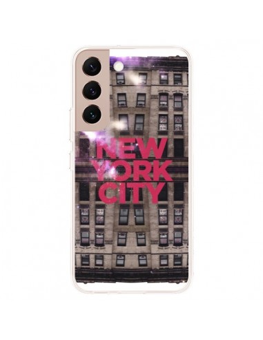 Coque Samsung Galaxy S22 Plus 5G New York City Buildings Rouge - Javier Martinez