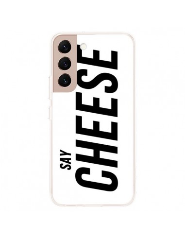 Coque Samsung Galaxy S22 Plus 5G Say Cheese Smile Blanc - Jonathan Perez