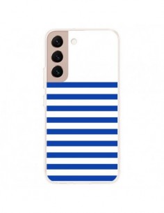 Coque Samsung Galaxy S22 Plus 5G Mariniere Bleu -...