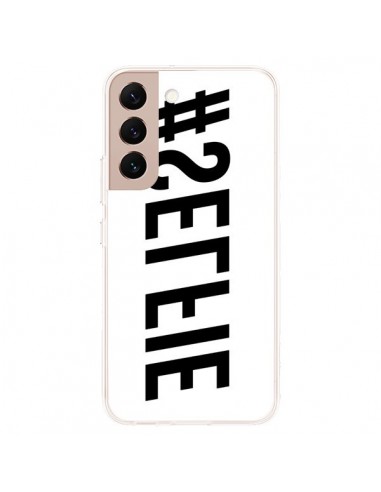 Coque Samsung Galaxy S22 Plus 5G Hashtag Selfie Noir Inversé Horizontal - Jonathan Perez