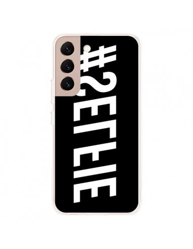 Coque Samsung Galaxy S22 Plus 5G Hashtag Selfie Blanc Inversé Horizontal - Jonathan Perez