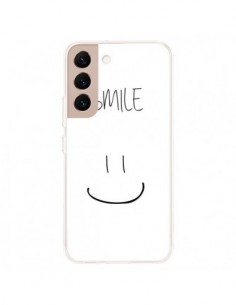 Coque Samsung Galaxy S22 Plus 5G Smile Souriez en Blanc -...