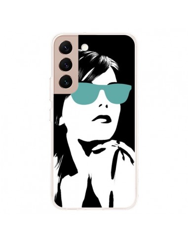 Coque Samsung Galaxy S22 Plus 5G Fille Lunettes Bleues - Jonathan Perez