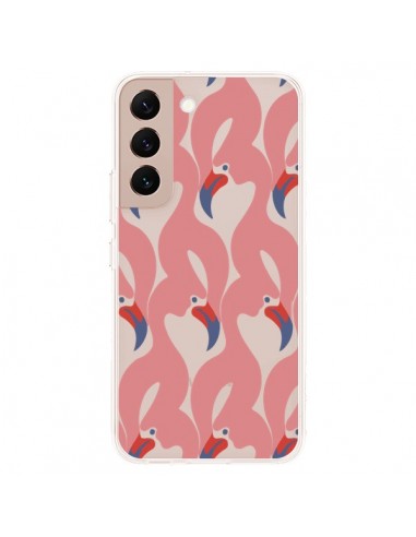 Coque Samsung Galaxy S22 Plus 5G Flamant Rose Flamingo Transparente - Dricia Do