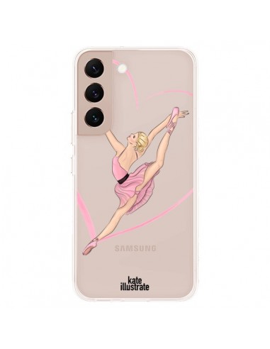 Coque Samsung Galaxy S22 Plus 5G Ballerina Jump In The Air Ballerine Danseuse Transparente - kateillustrate