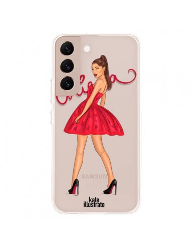 Coque Samsung Galaxy S22 Plus 5G Ariana Grande Chanteuse Singer Transparente - kateillustrate