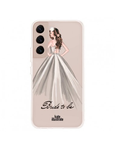 Coque Samsung Galaxy S22 Plus 5G Bride To Be Mariée Mariage Transparente - kateillustrate