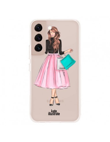 Coque Samsung Galaxy S22 Plus 5G Shopping Time Transparente - kateillustrate