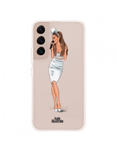 Coque Samsung Galaxy S22 Plus 5G Ice Queen Ariana Grande Chanteuse Singer Transparente - kateillustrate