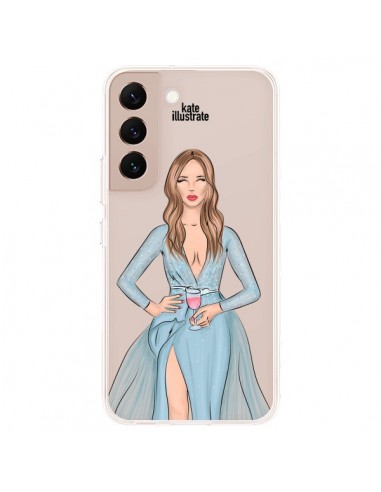 Coque Samsung Galaxy S22 Plus 5G Cheers Diner Gala Champagne Transparente - kateillustrate