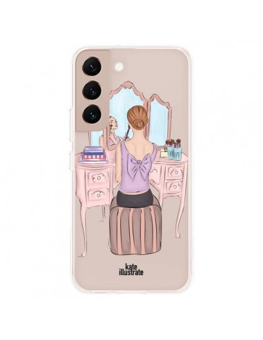 Coque Samsung Galaxy S22 Plus 5G Vanity Coiffeuse Make Up Transparente - kateillustrate