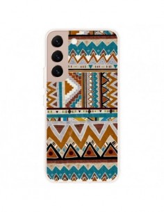 Coque Samsung Galaxy S22 Plus 5G Azteque Vert Marron -...