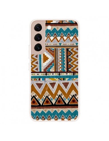 Coque Samsung Galaxy S22 Plus 5G Azteque Vert Marron - Kris Tate