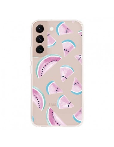 Coque Samsung Galaxy S22 Plus 5G Pasteque Watermelon Fruit Ete Summer Transparente - Lisa Argyropoulos