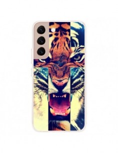 Coque Samsung Galaxy S22 Plus 5G Tigre Swag Croix Roar...