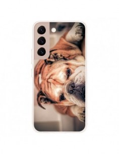 Coque Samsung Galaxy S22 Plus 5G Chien Bulldog Dog -...