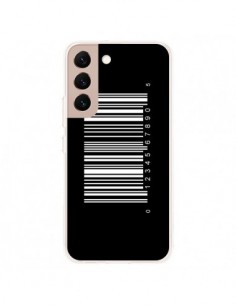 Coque Samsung Galaxy S22 Plus 5G Code Barres Blanc -...