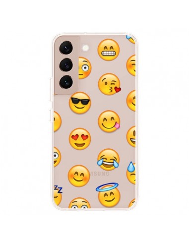 Coque Samsung Galaxy S22 Plus 5G Smiley Emoticone Emoji Transparente - Laetitia