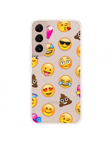 Coque Samsung Galaxy S22 Plus 5G Emoticone Emoji Transparente - Laetitia