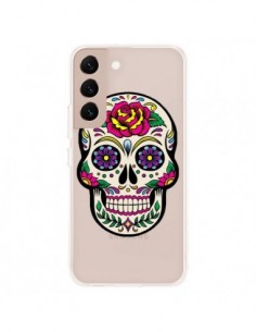Coque Samsung Galaxy S22 Plus 5G Tête de Mort Mexicaine...