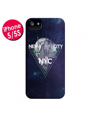 Coque New York City Triangle Vert pour iPhone 5 et 5S - Javier Martinez