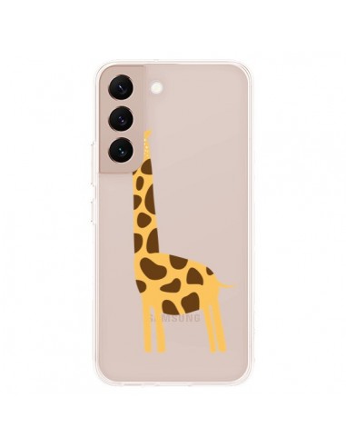 Coque Samsung Galaxy S22 Plus 5G Girafe Giraffe Animal Savane Transparente - Petit Griffin