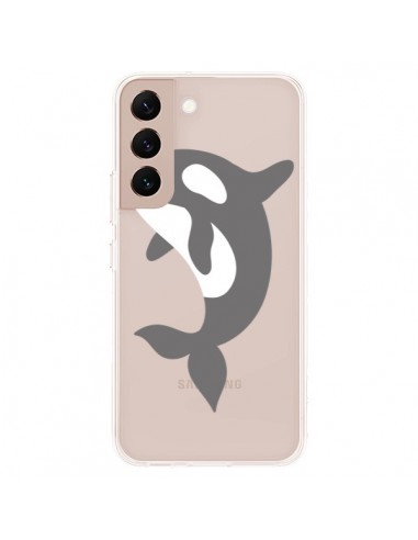 Coque Samsung Galaxy S22 Plus 5G Orque Orca Ocean Transparente - Petit Griffin