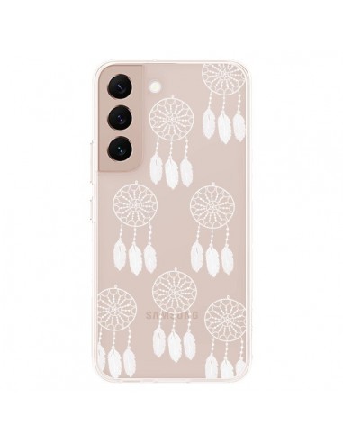 Coque Samsung Galaxy S22 Plus 5G Attrape Rêves Blanc Dreamcatcher Mini Transparente - Petit Griffin