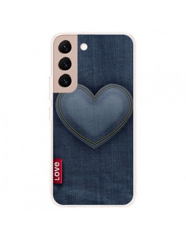 Coque Samsung Galaxy S22 Plus 5G Love Coeur en Jean - Lassana