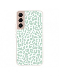 Coque Samsung Galaxy S22 Plus 5G Leopard Menthe Mint -...