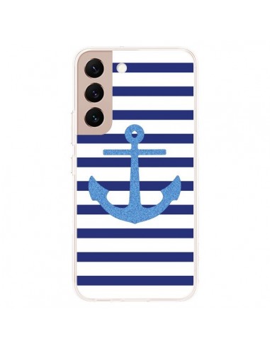 Coque Samsung Galaxy S22 Plus 5G Ancre Voile Marin Navy Blue - Mary Nesrala