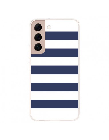 Coque Samsung Galaxy S22 Plus 5G Bandes Marinières Bleu Blanc Gaultier - Mary Nesrala