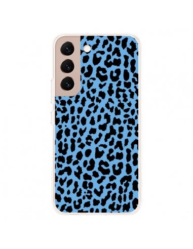 Coque Samsung Galaxy S22 Plus 5G Leopard Bleu Neon - Mary Nesrala