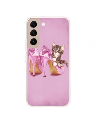 Coque Samsung Galaxy S22 Plus 5G Chaton Chat Kitten Chaussure Shoes - Maryline Cazenave