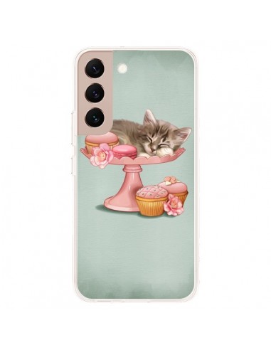Coque Samsung Galaxy S22 Plus 5G Chaton Chat Kitten Cookies Cupcake - Maryline Cazenave