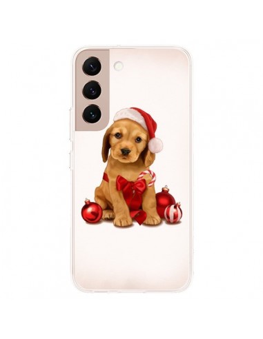 Coque Samsung Galaxy S22 Plus 5G Chien Dog Pere Noel Christmas Boules Sapin - Maryline Cazenave