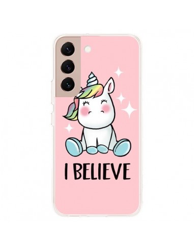 Coque Samsung Galaxy S22 Plus 5G Licorne I Believe - Maryline Cazenave