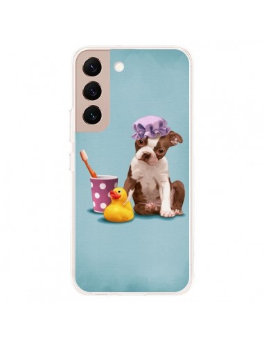 Coque Samsung Galaxy S22 Plus 5G Chien Dog Canard Fille - Maryline Cazenave