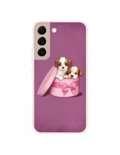 Coque Samsung Galaxy S22 Plus 5G Chien Dog Boite Noeud -...