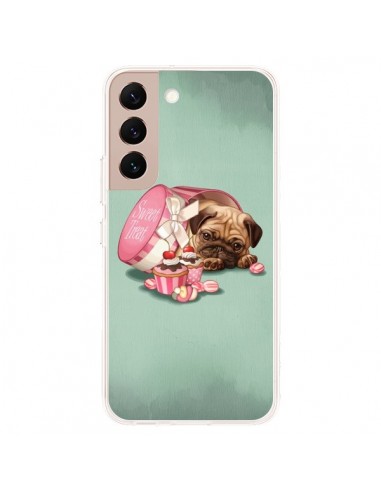 Coque Samsung Galaxy S22 Plus 5G Chien Dog Cupcakes Gateau Bonbon Boite - Maryline Cazenave