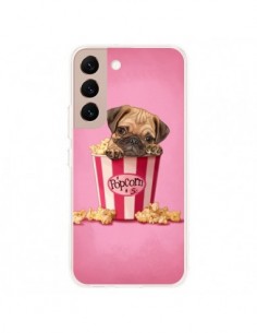 Coque Samsung Galaxy S22 Plus 5G Chien Dog Popcorn Film -...