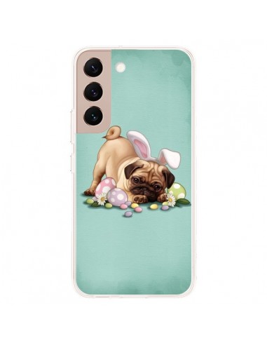 Coque Samsung Galaxy S22 Plus 5G Chien Dog Rabbit Lapin Pâques Easter - Maryline Cazenave